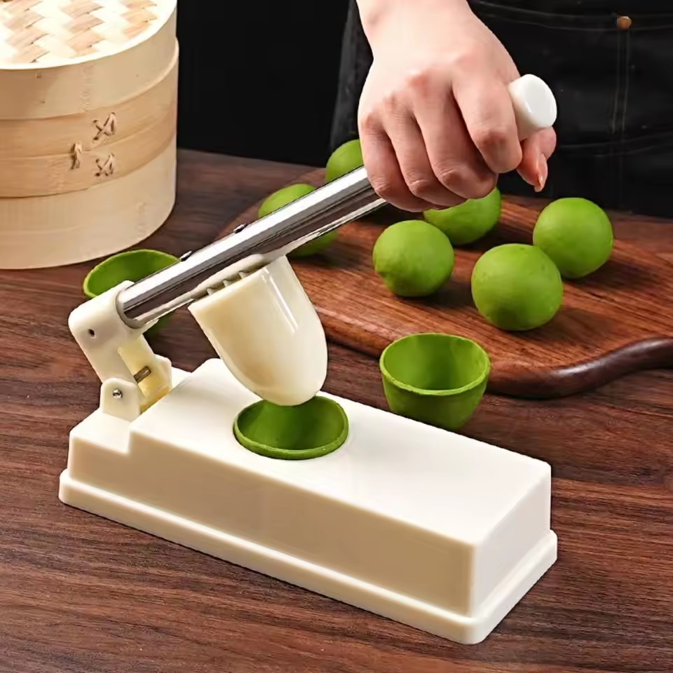 Dumpling Press Set - Hand Press Sweet Green Rice Balls