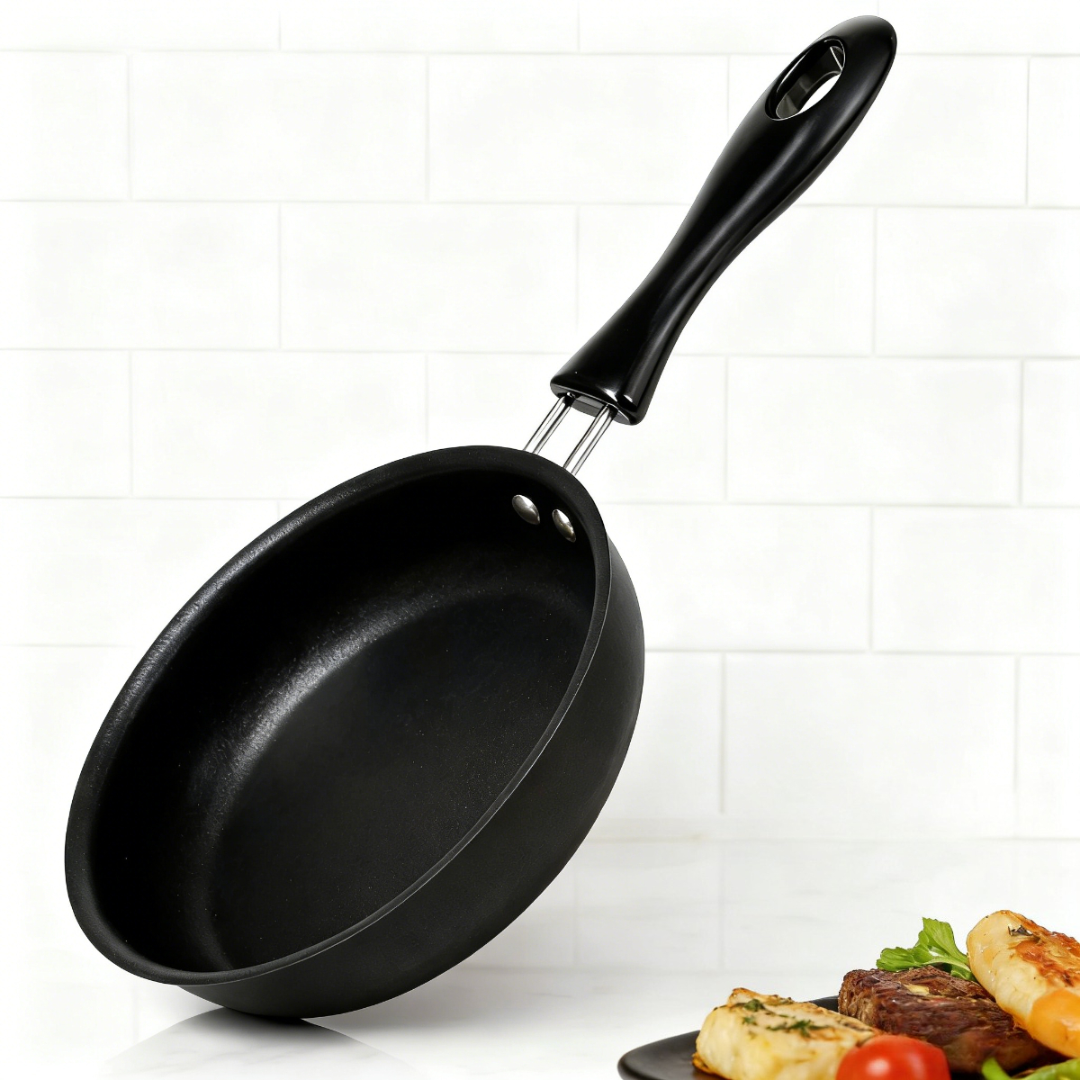 Mini Pancake Griddle - Mini Frying Pan with Handle Portable