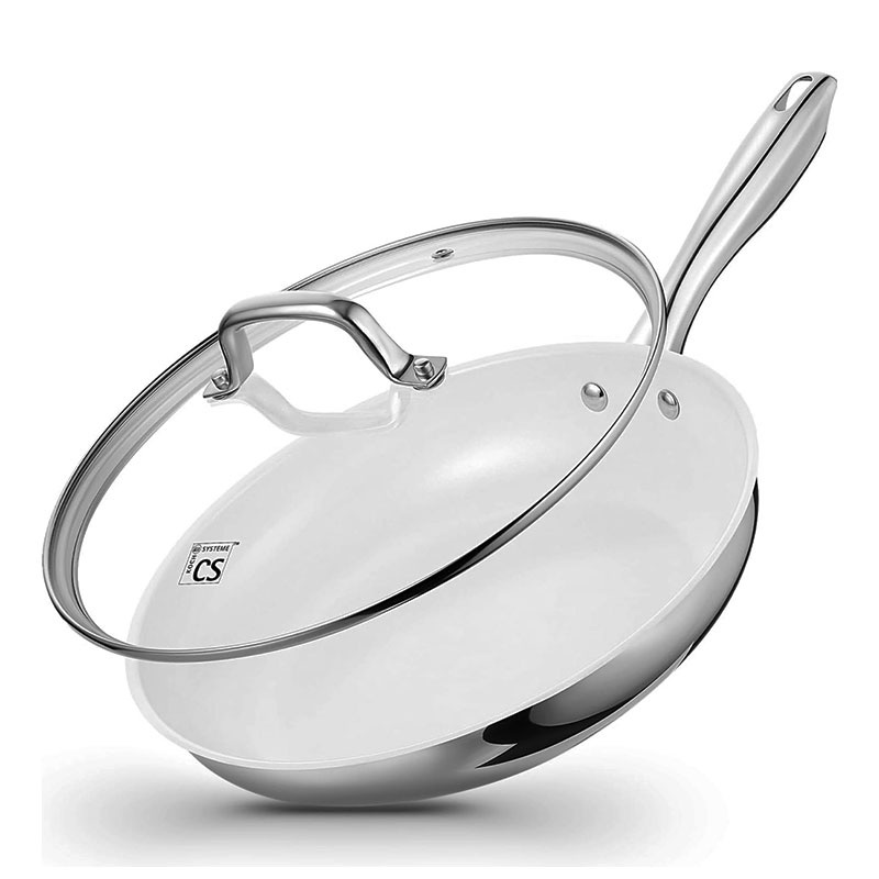 Egg Waffle Pan - Premium Stainless Steel Frying Pan Skillets