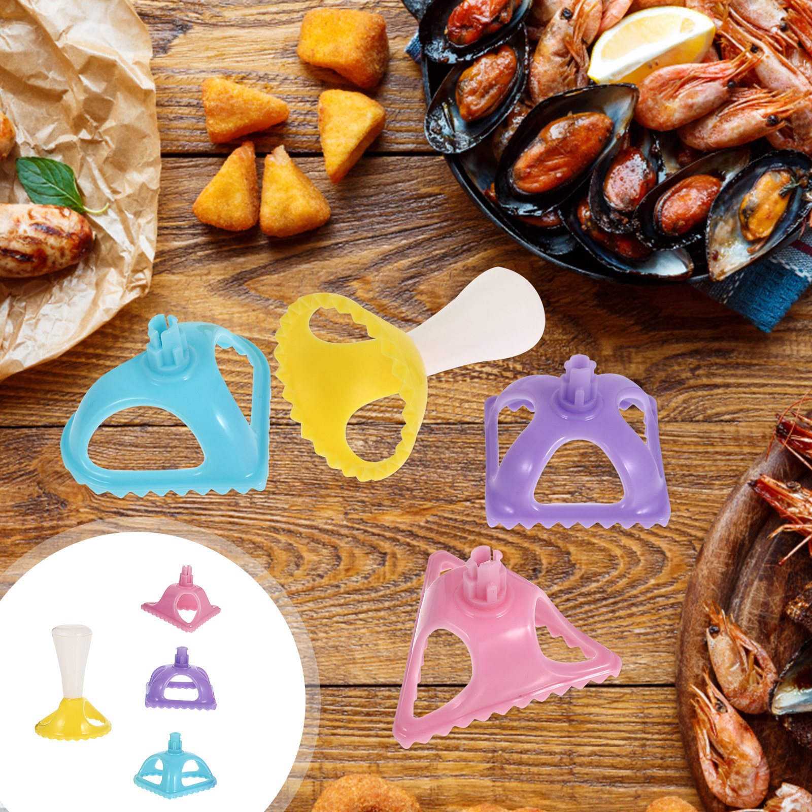 4Pcs Dumpling Turnover Mold Se - مراجعة Dumpling Press Set وسعره
