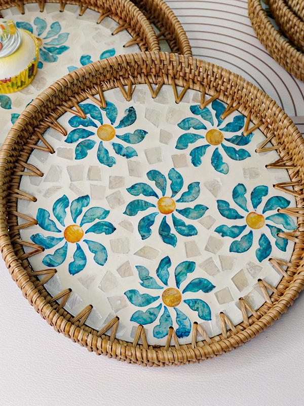Handwoven ell Fruit Tray Break - مراجعة Dim Sum Basket وسعره