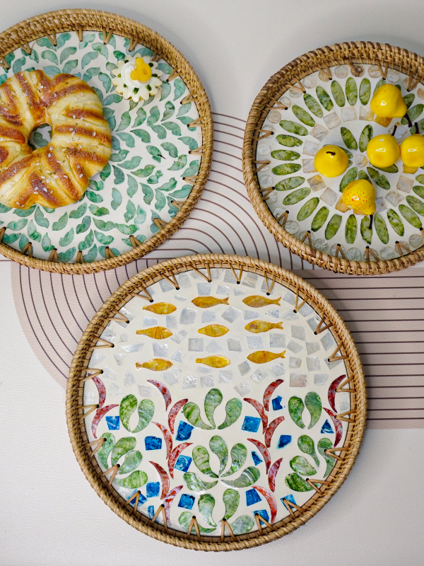 Handwoven ell Fruit Tray Break - مراجعة Dim Sum Basket وسعره