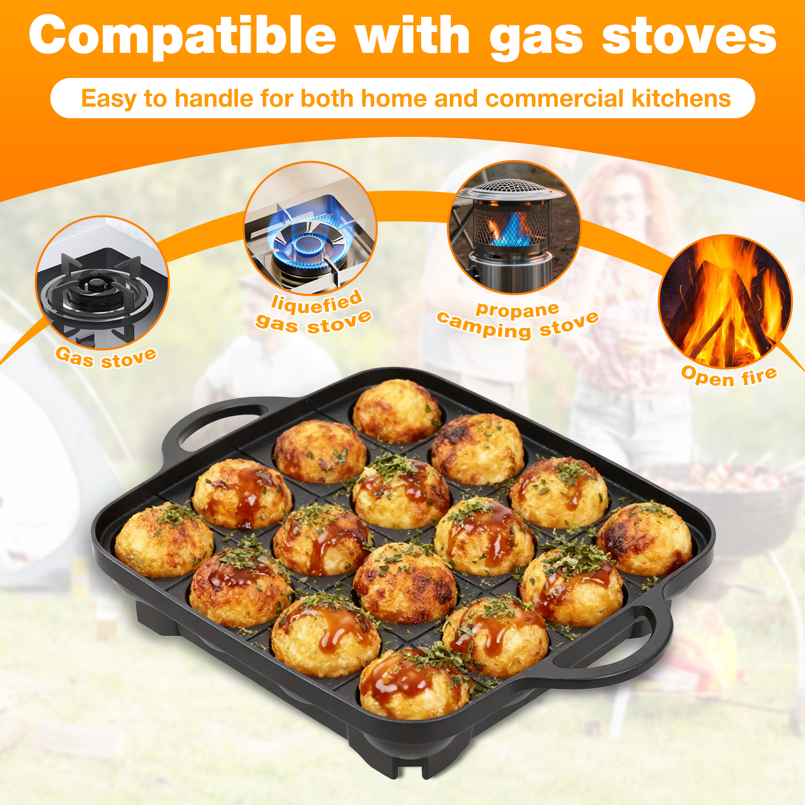 Takoyaki Pan Nonstick Japanese - مراجعة Takoyaki Grill Plate وسعره
