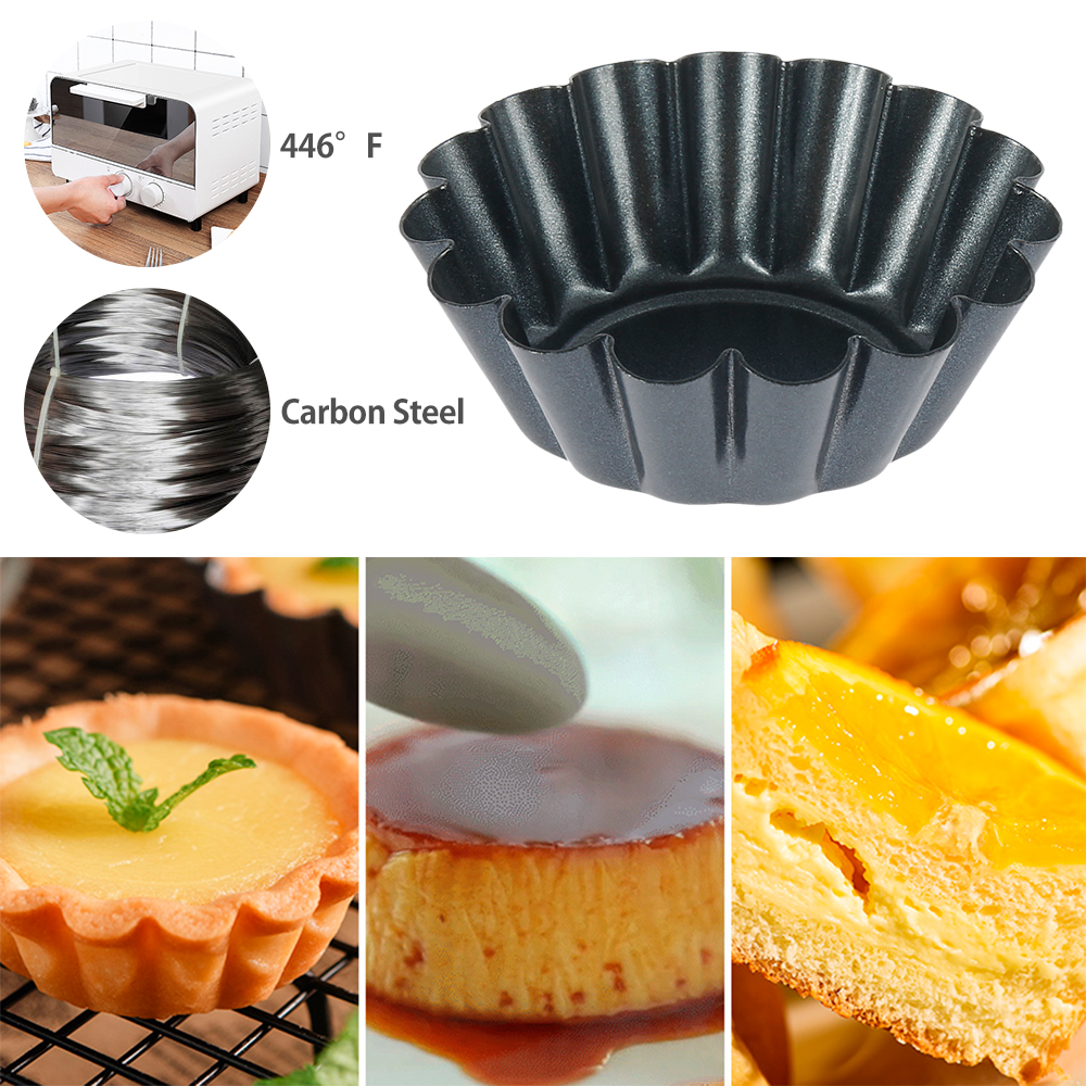 12Pcs Pan Mold Tart Quiche Fla - مراجعة Egg Waffle Pan وسعره