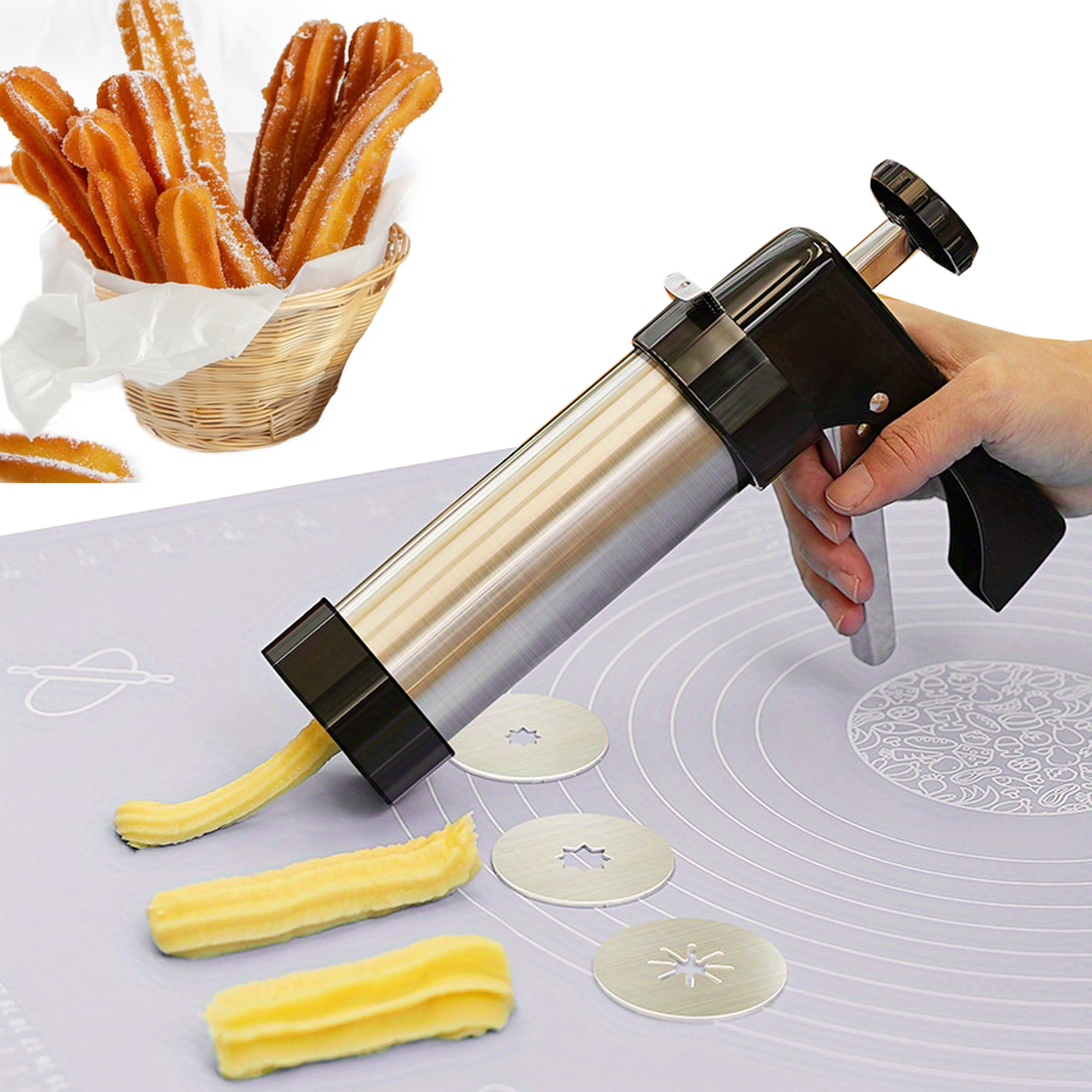 Traditional Churro Maker Machi - مراجعة Churros Maker Gun وسعره