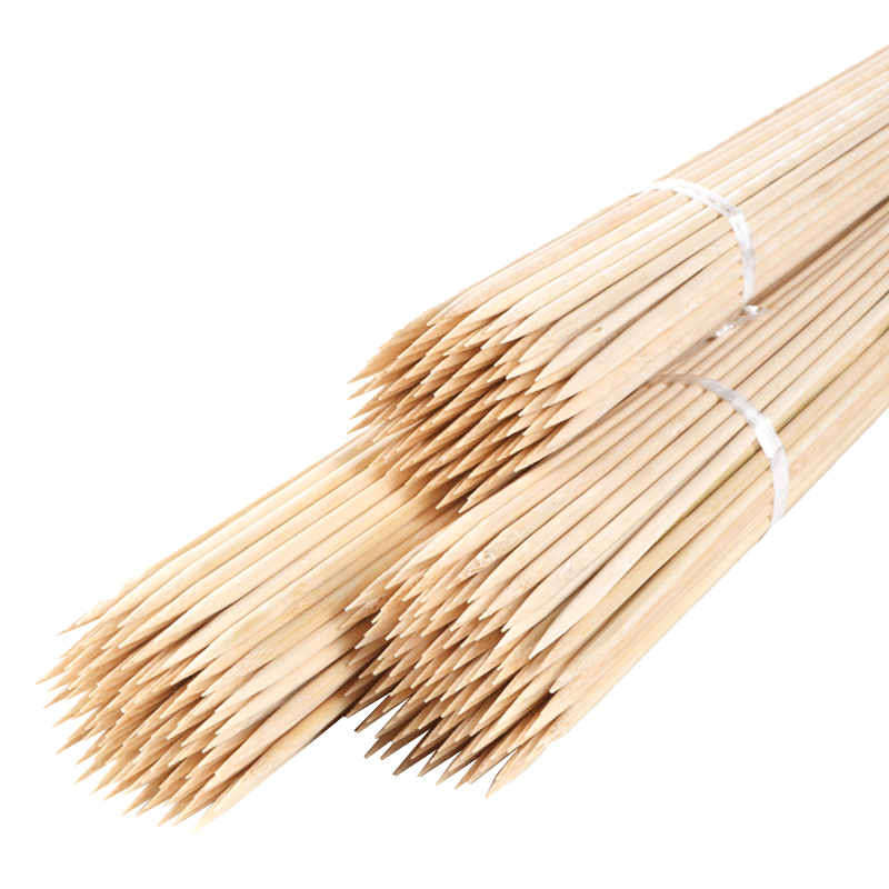 50cm x 6mm BBQ Bamboo Skewers  - مراجعة Corn Dog Stick وسعره