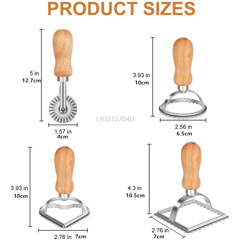 3/4Pcs Manual Pasta Molds Set  - مراجعة Dumpling Press Set وسعره