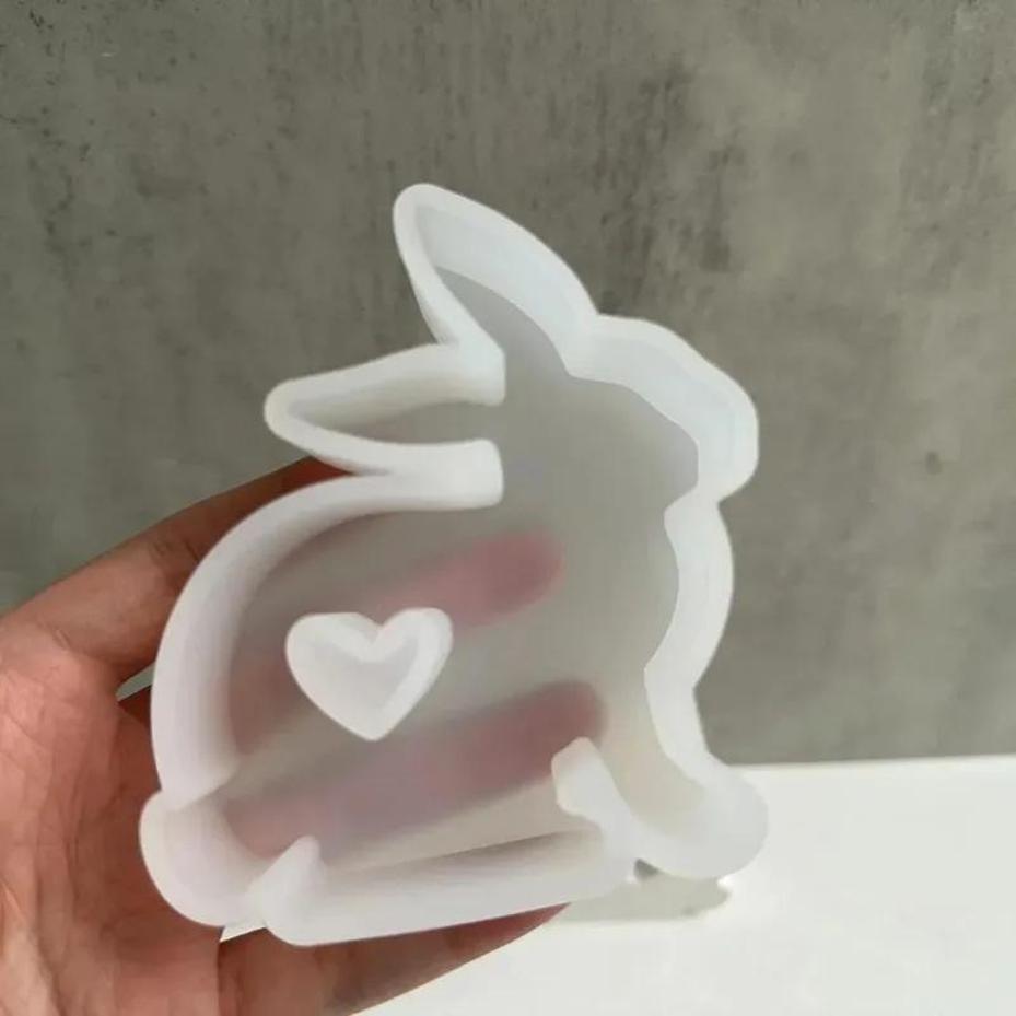 1Pcs Heart Shaped Bunny Silico - مراجعة Bunny Cake Mold وسعره