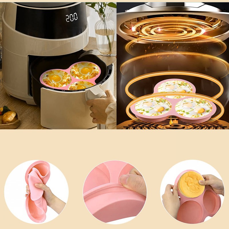Reusable Silicone Air Fryer Eg - مراجعة Egg Waffle Pan وسعره