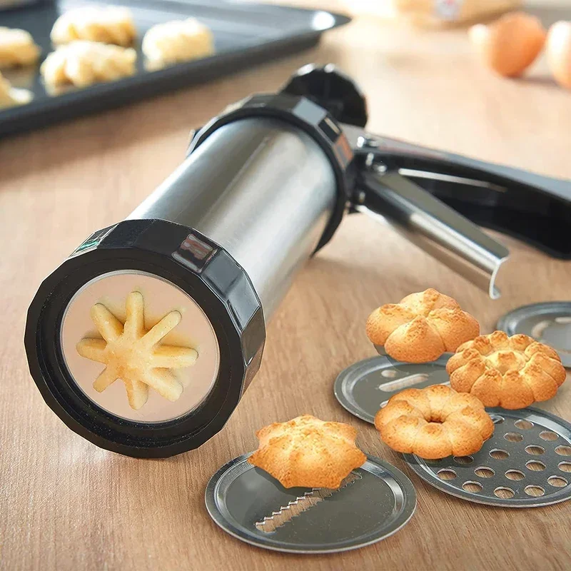 Cookie Press Gun Kit Stainless - مراجعة Churros Maker Gun وسعره