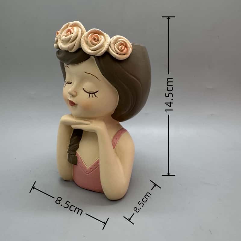 Cute girl flower pot silicone  - مراجعة Potsticker Mold وسعره