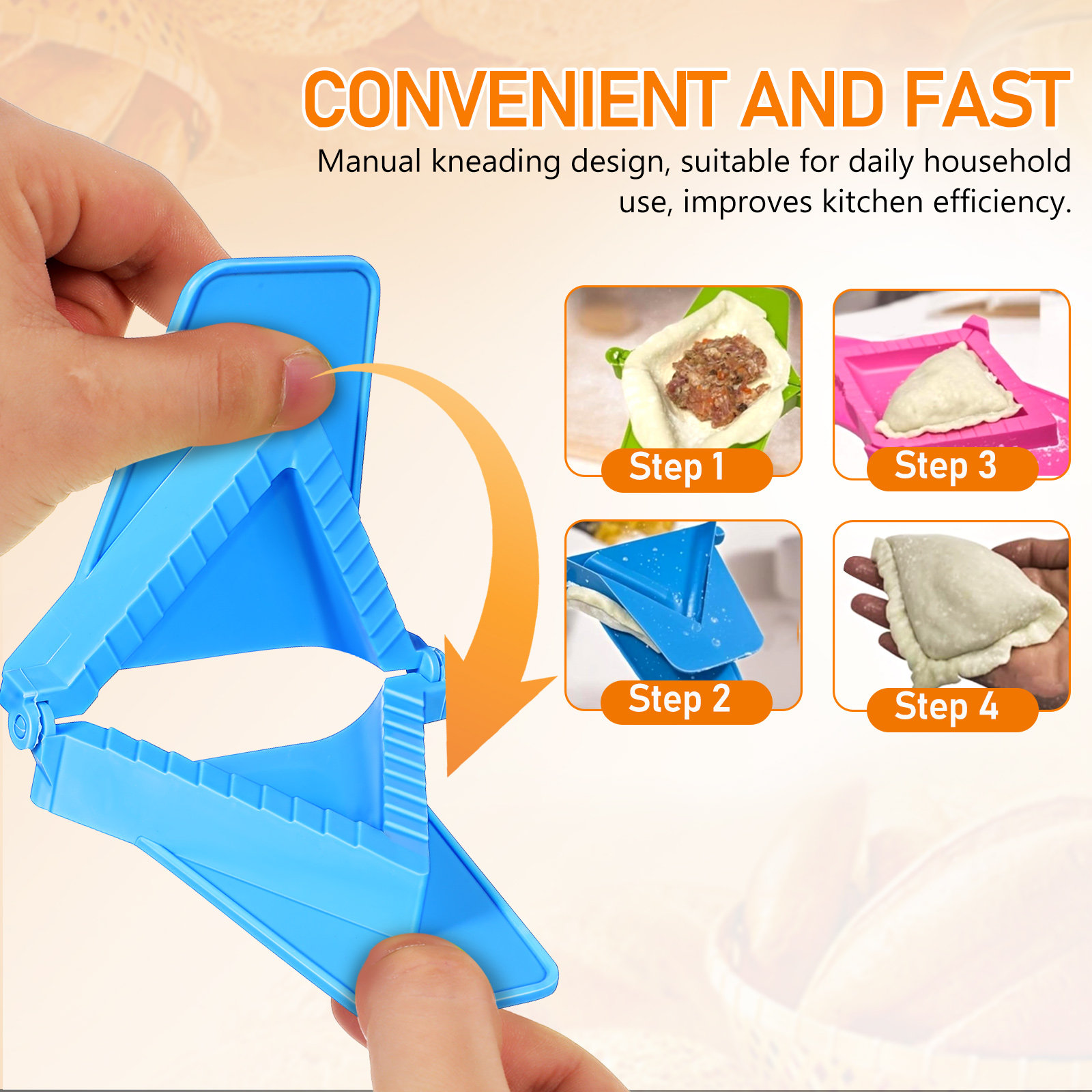 3Pcs Dumpling Mold Plastic Set - مراجعة Dumpling Press Set وسعره