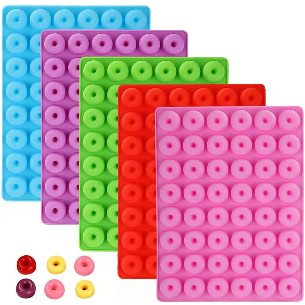5 Pieces Of Mini Donuts Silico - مراجعة Donut Mold Silicone وسعره