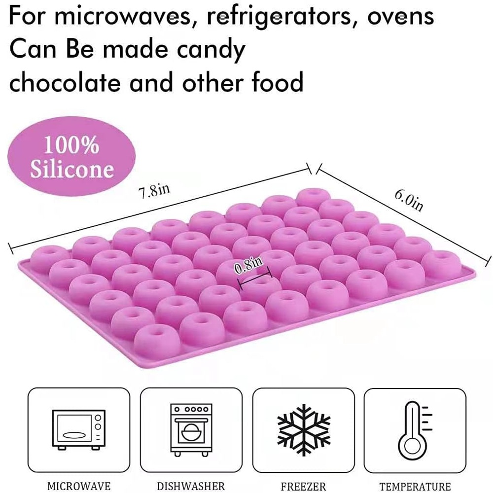 5 Pieces Of Mini Donuts Silico - مراجعة Donut Mold Silicone وسعره