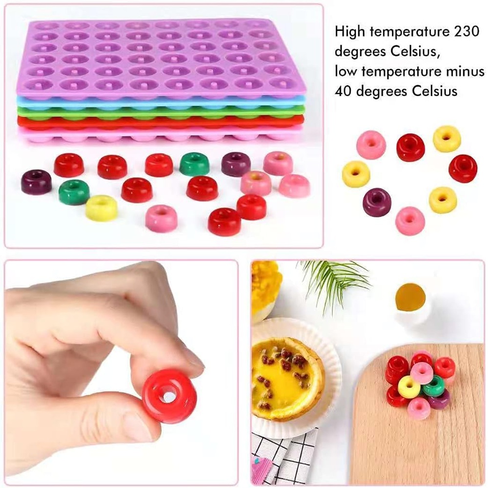 5 Pieces Of Mini Donuts Silico - مراجعة Donut Mold Silicone وسعره