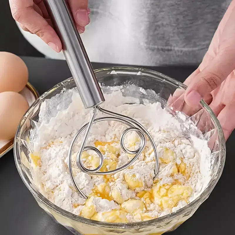 Danish Dough Whisk - Stainless - مراجعة Danish Pancake Pan وسعره