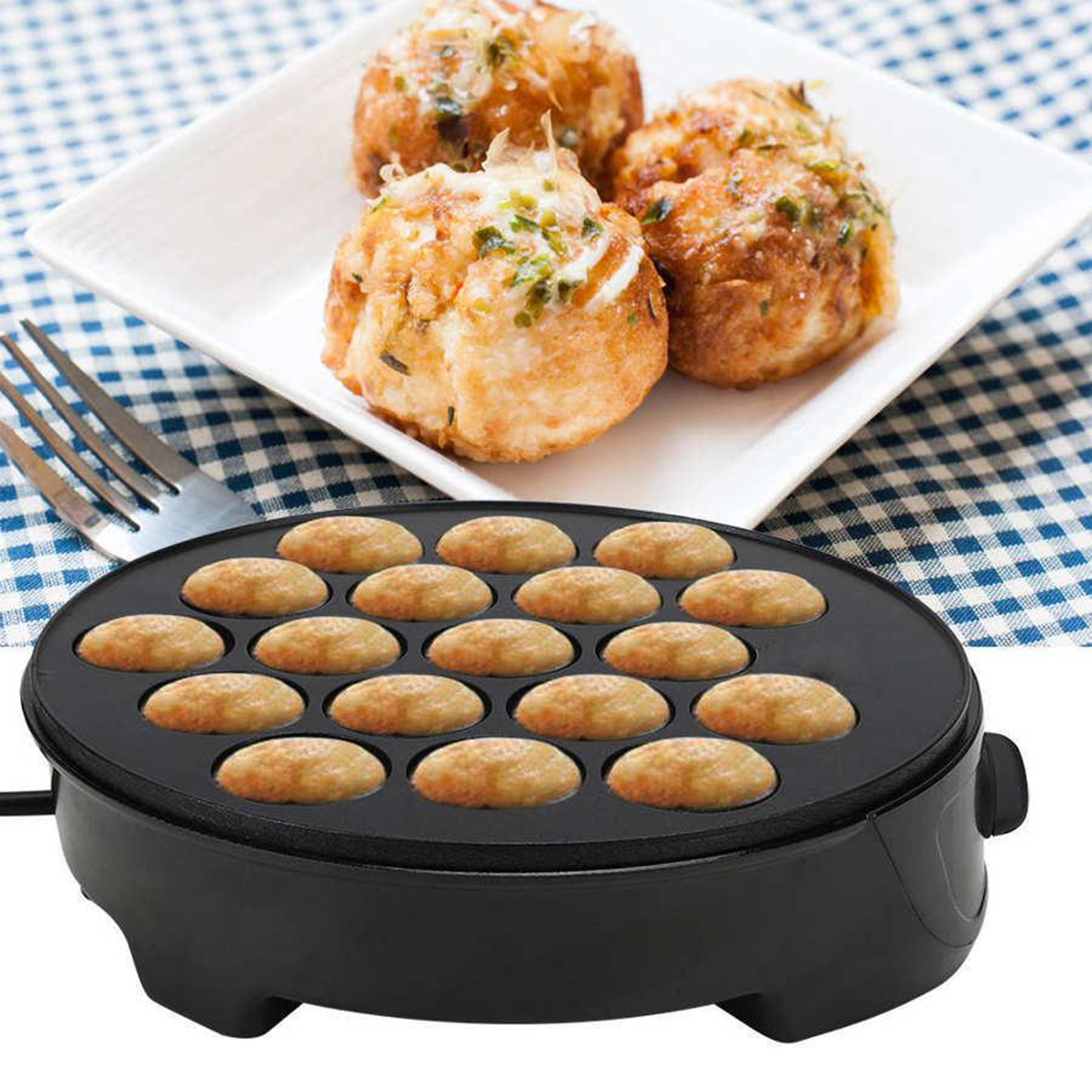 220V Baking Machine Household  - مراجعة Takoyaki Grill Plate وسعره