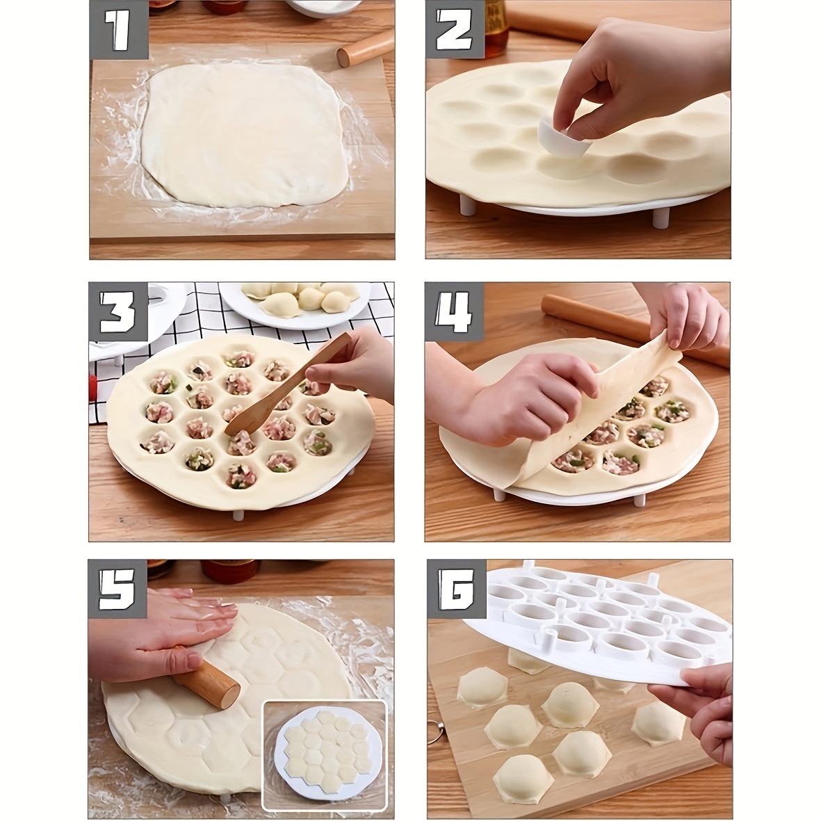 1pc- Simple Chinese Dumplings  - مراجعة Dumpling Press Set وسعره