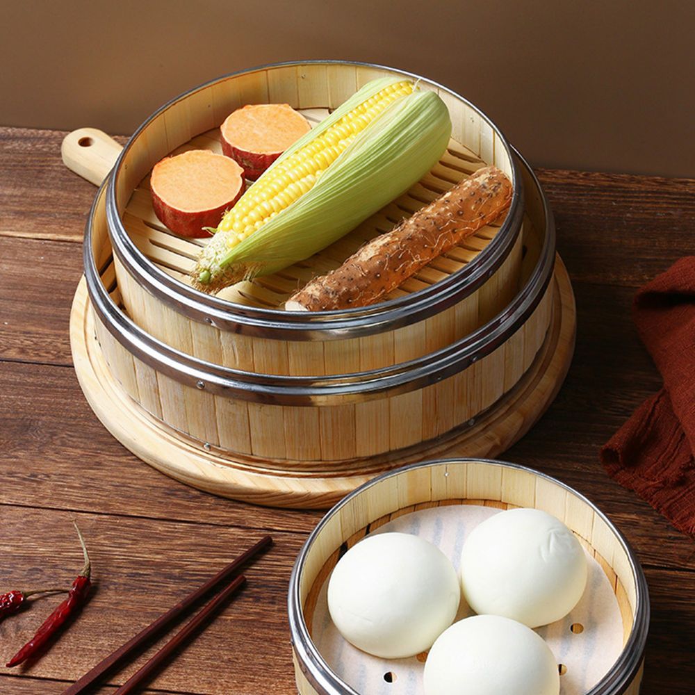 Dim Sum Bao Buns Woven Bamboo  - مراجعة Bao Steamer Bamboo وسعره