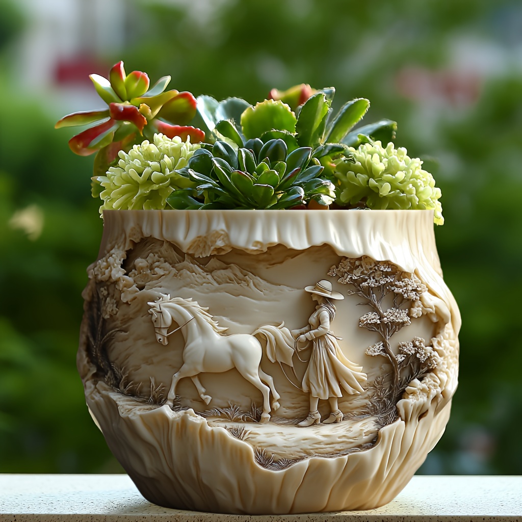 Beauty holding horse relief su - مراجعة Potsticker Mold وسعره