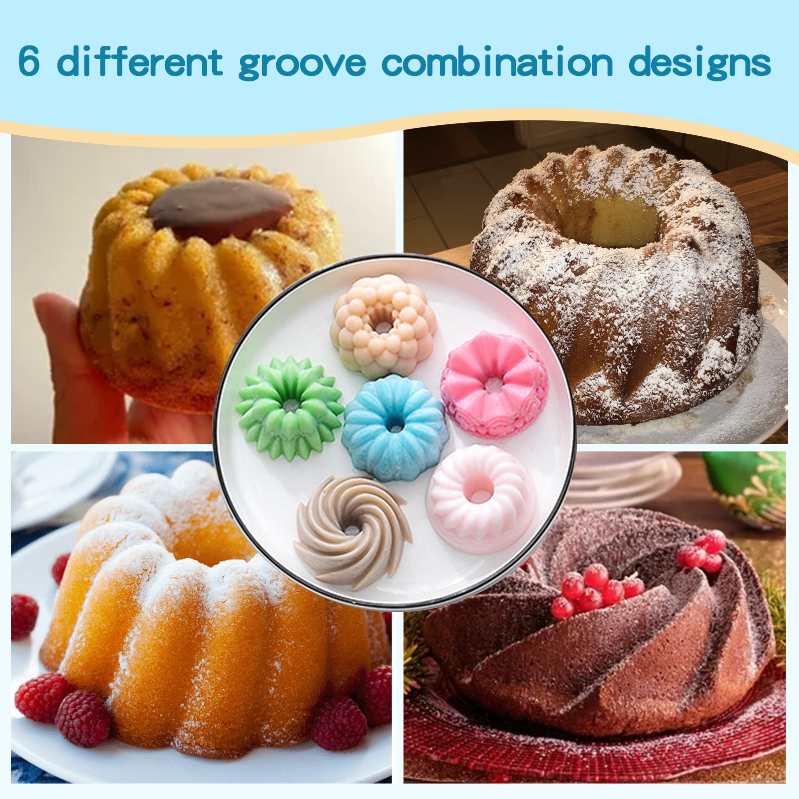 6-Cavity Silicone Fluted Tube  - مراجعة Donut Mold Silicone وسعره
