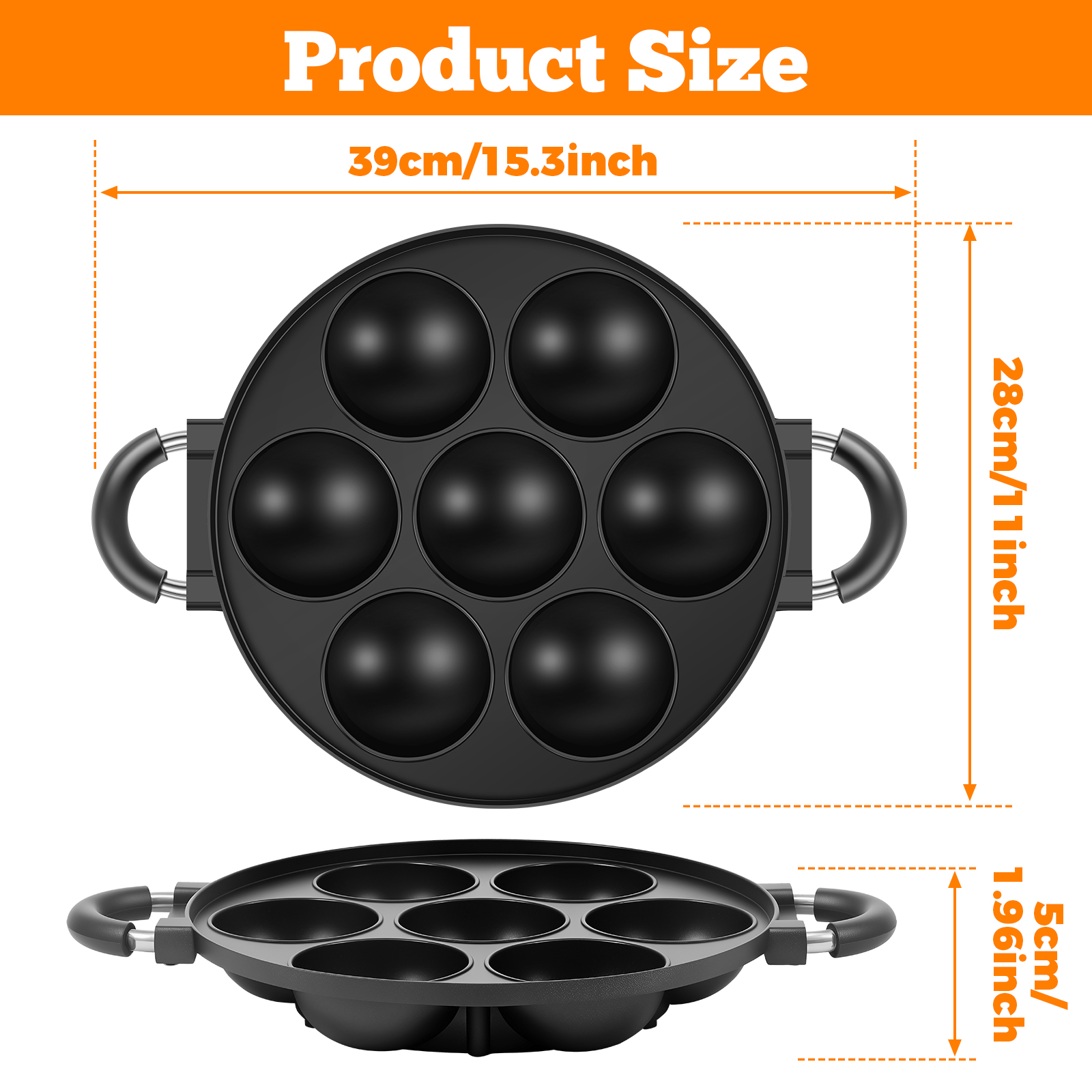 16/7 Holes Takoyaki Pan Alumin - مراجعة Takoyaki Grill Plate وسعره