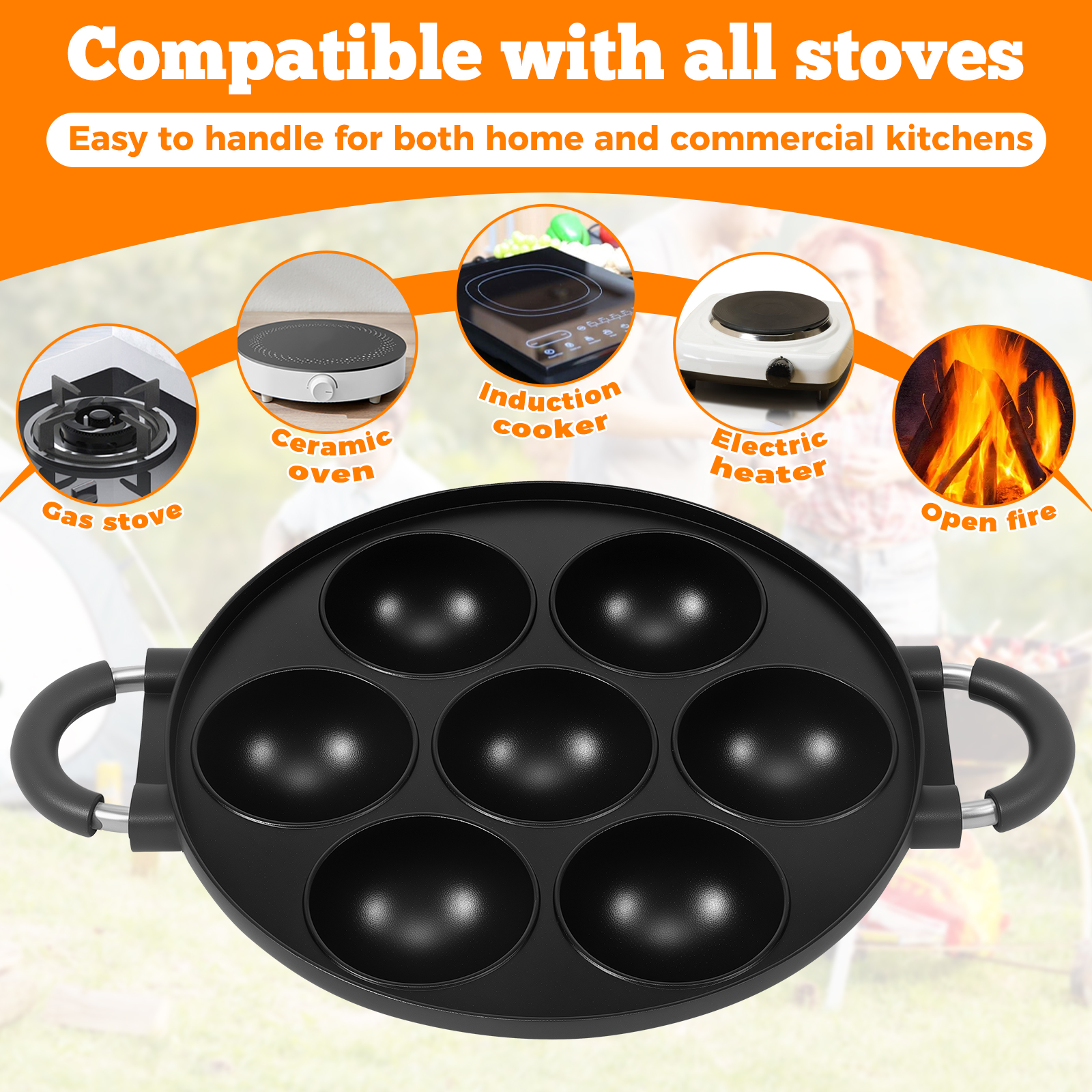16/7 Holes Takoyaki Pan Alumin - مراجعة Takoyaki Grill Plate وسعره