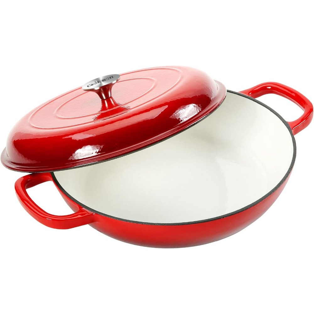 4.5L Dutch Oven Soup Pot Cast  - مراجعة Cast Iron Corn وسعره