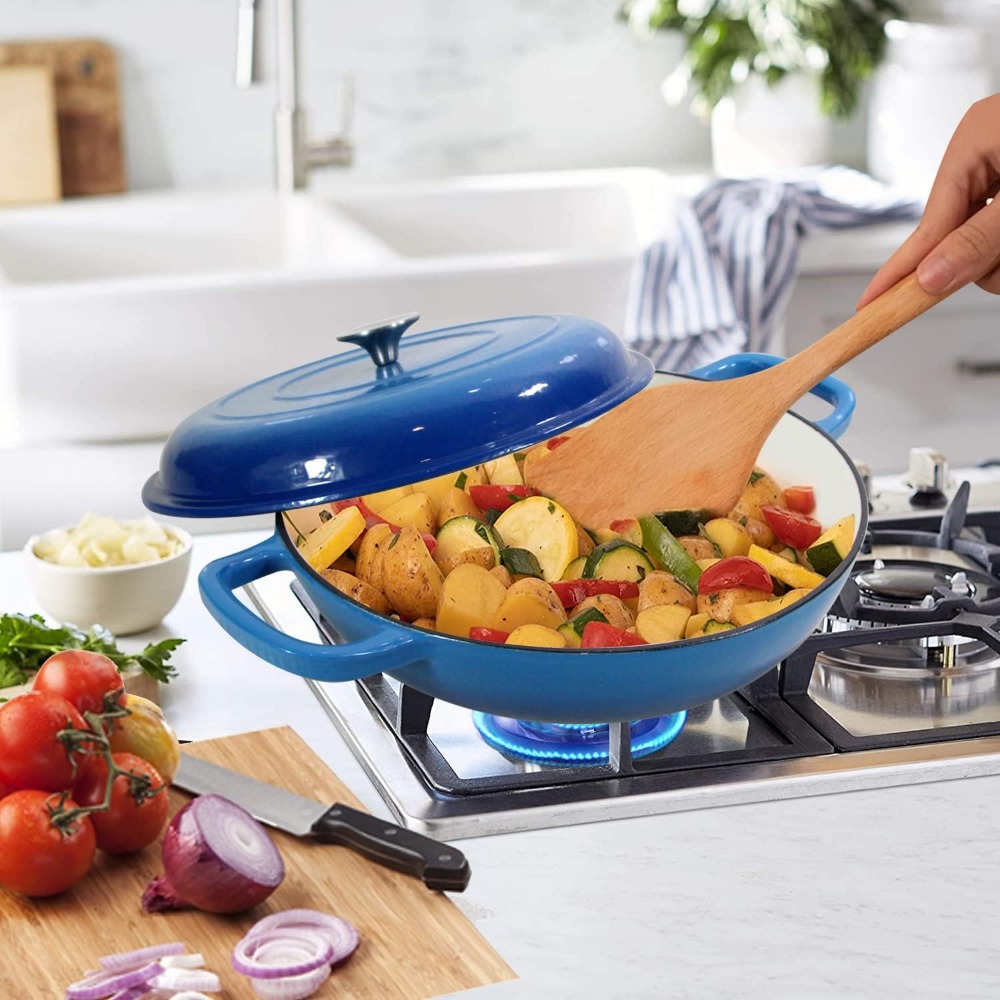4.5L Dutch Oven Soup Pot Cast  - مراجعة Cast Iron Corn وسعره