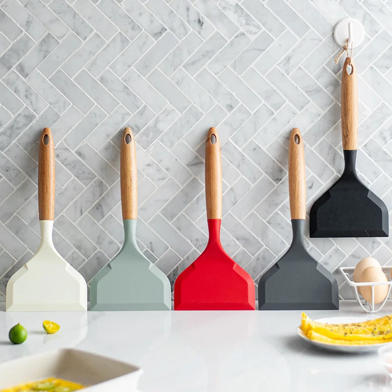 Non-stick Silicone Spatula Wid - مراجعة Okonomiyaki Spatula وسعره