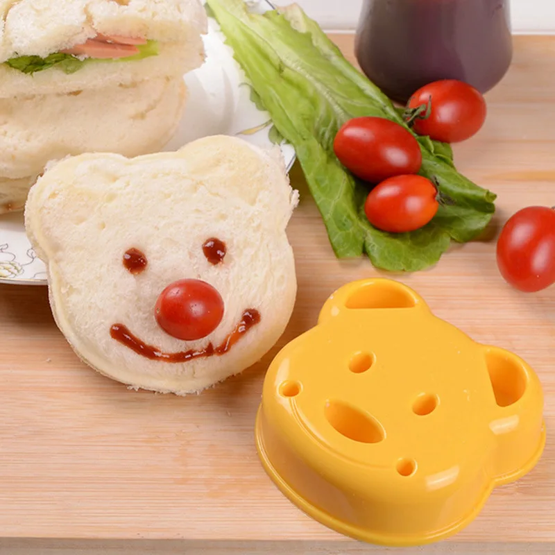 2pcs Sandwich Mould Bear Cat R - مراجعة Bunny Cake Mold وسعره