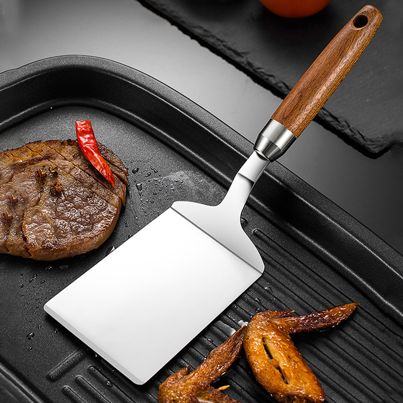 304 Stainless Steel Steak Spat - مراجعة Okonomiyaki Spatula وسعره