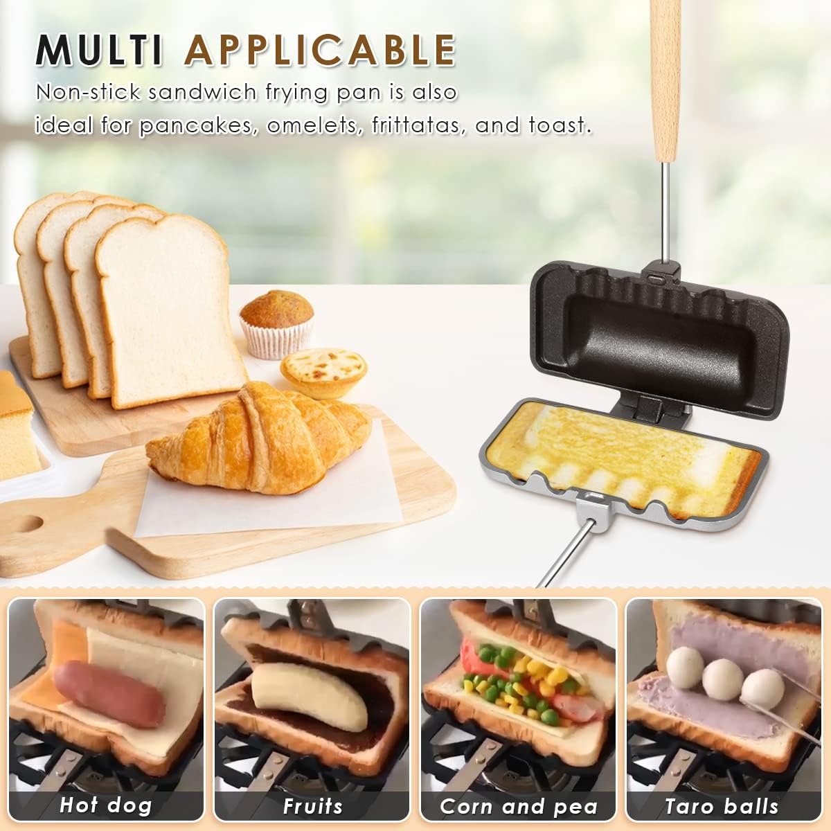 Double Sided Frying Pan, Sandw - مراجعة Mini Pancake Griddle وسعره