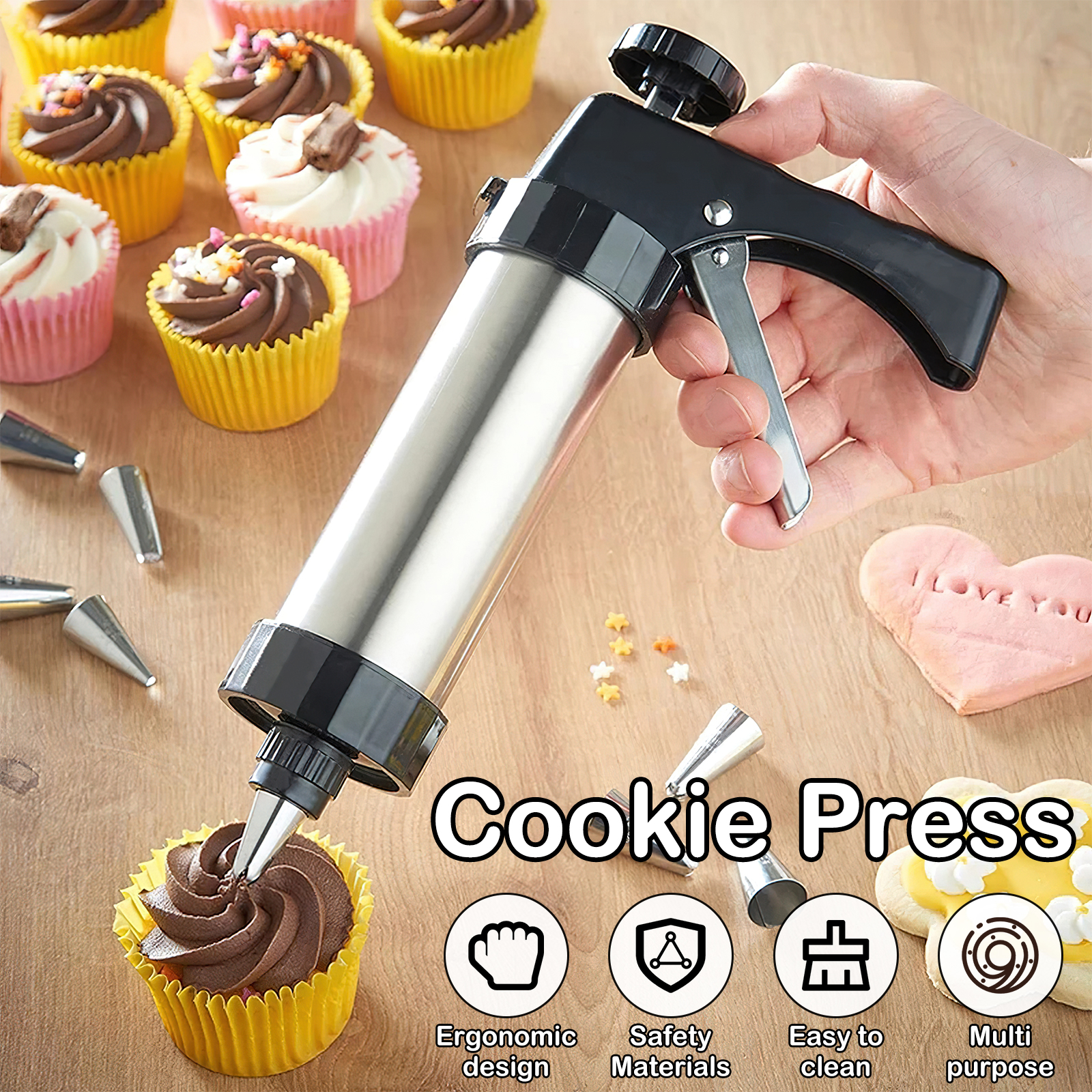 Cookie Maker Machine Stainless - مراجعة Churros Maker Gun وسعره