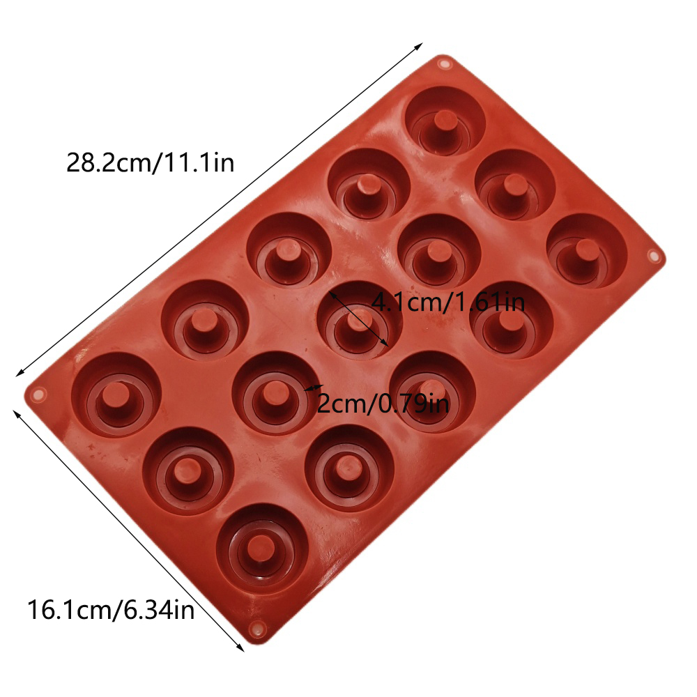 Hot Selling 15 Hole Wine Vorte - مراجعة Donut Mold Silicone وسعره