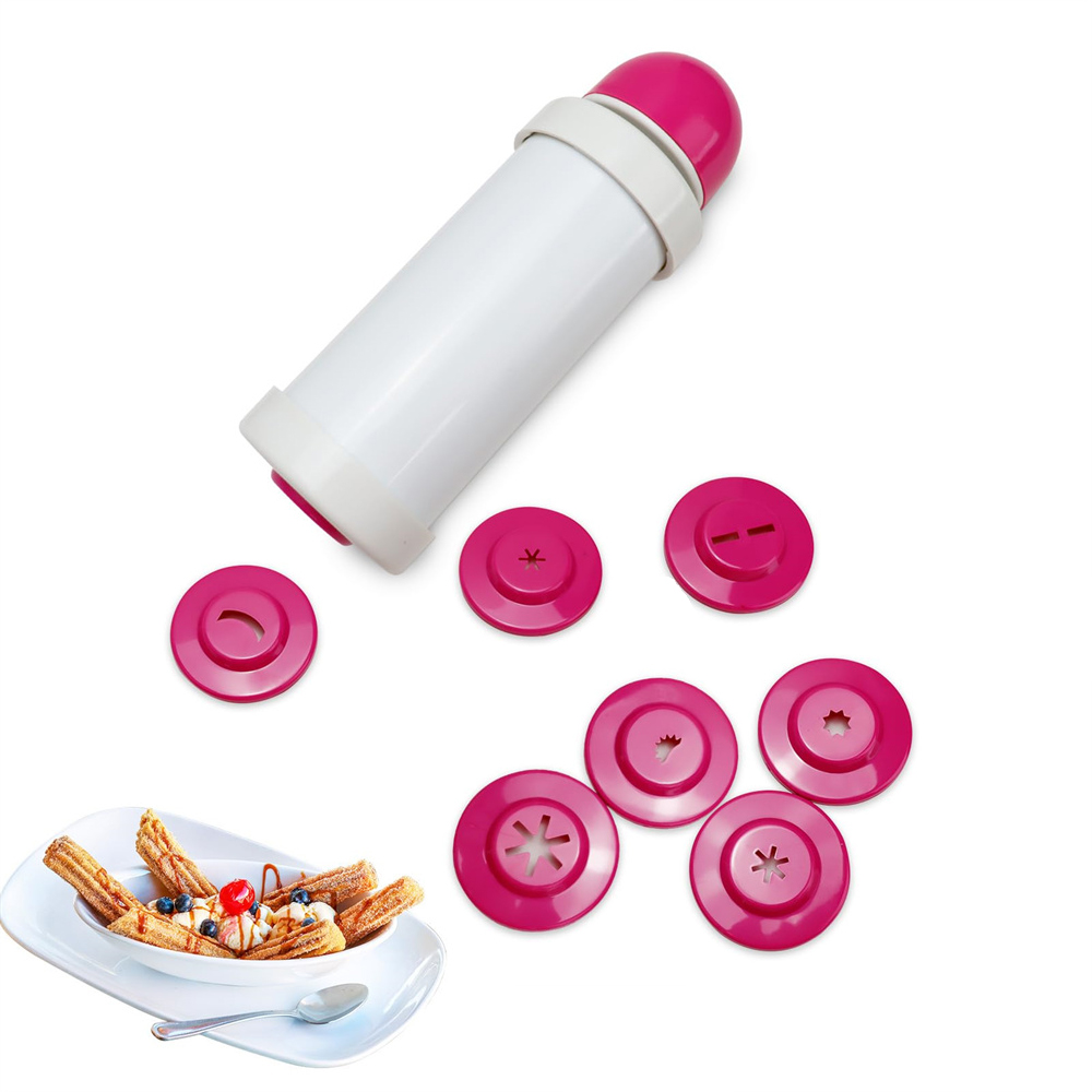 DIY Manual Cookie Press Maker  - مراجعة Churros Maker Gun وسعره