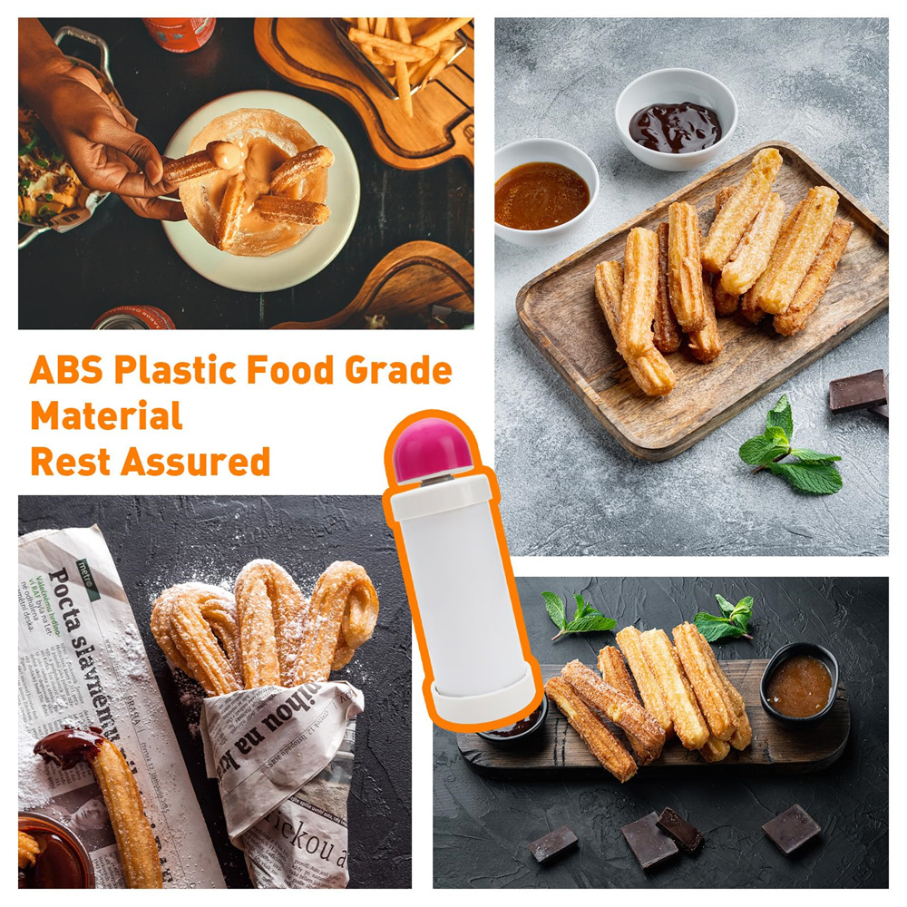 DIY Manual Cookie Press Maker  - مراجعة Churros Maker Gun وسعره