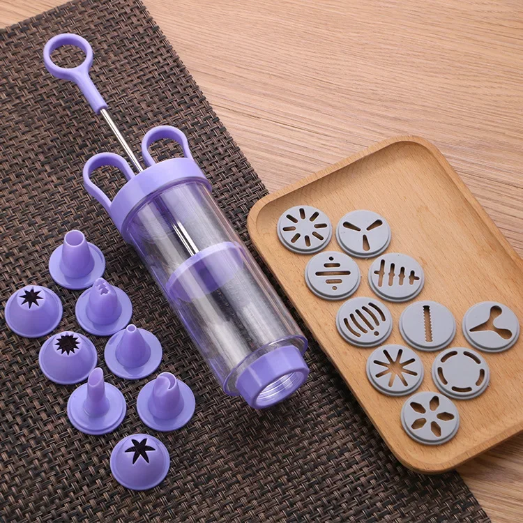 DIY Manual Cookie Press Maker  - مراجعة Churros Maker Gun وسعره