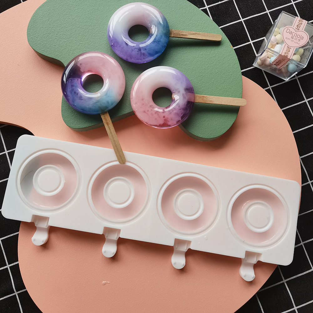 Large Donut 4 Cavity Ice Cream - مراجعة Donut Mold Silicone وسعره