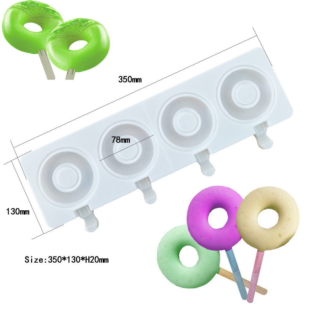 Large Donut 4 Cavity Ice Cream - مراجعة Donut Mold Silicone وسعره