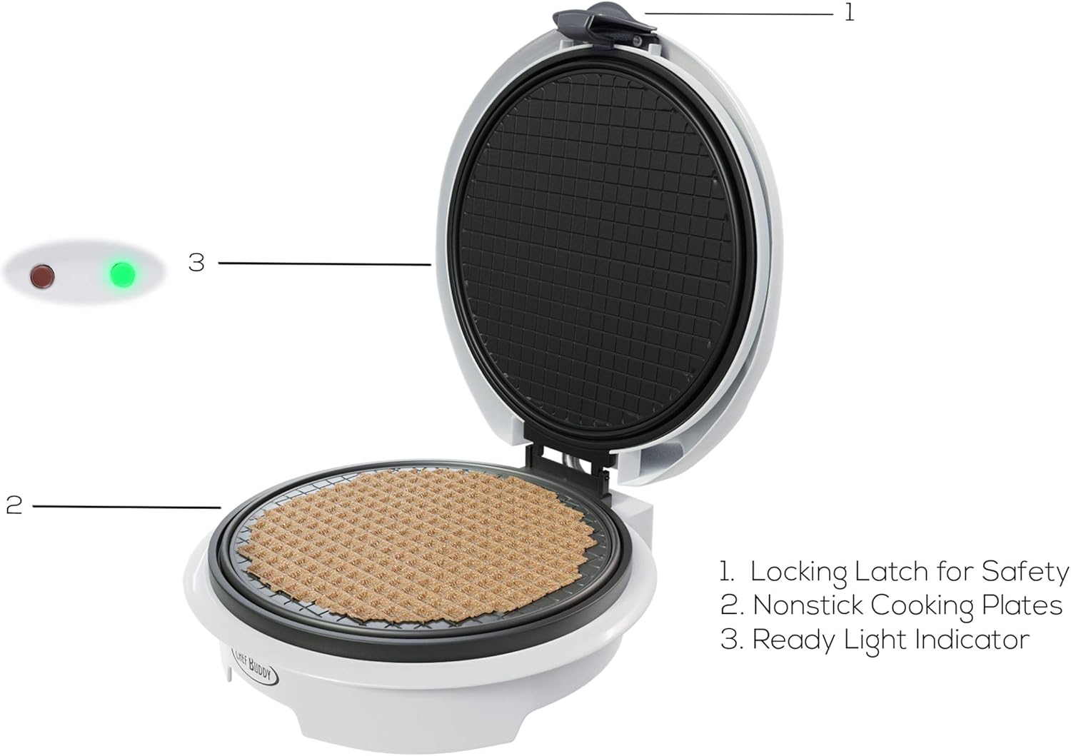 Electric Waffle Cone Maker wit - مراجعة Waffle Cone Maker وسعره