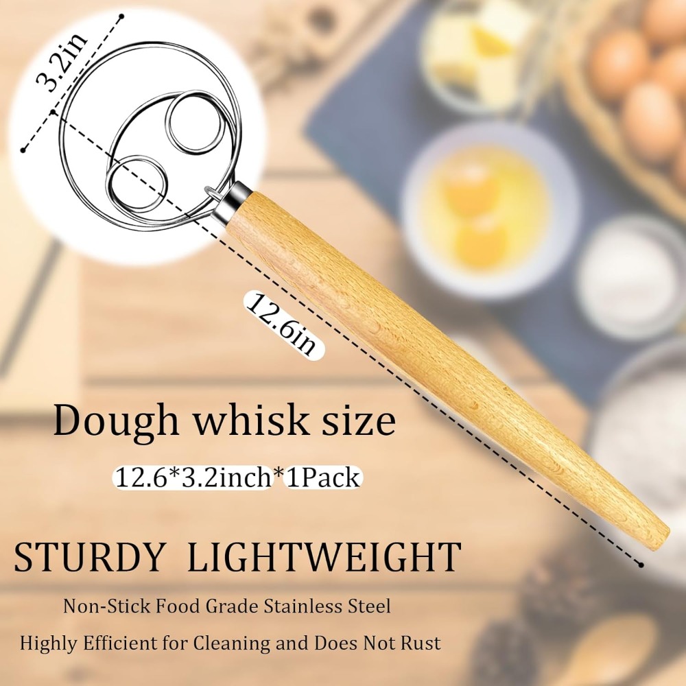 Danish Dough Whisk Stainless S - مراجعة Danish Pancake Pan وسعره