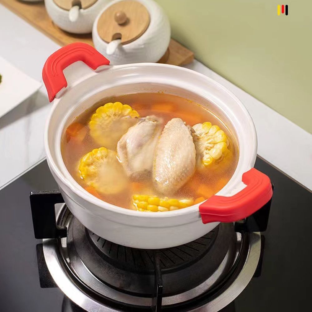 2PCS Silicone Anti-Scald Pot H - مراجعة Cast Iron Corn وسعره
