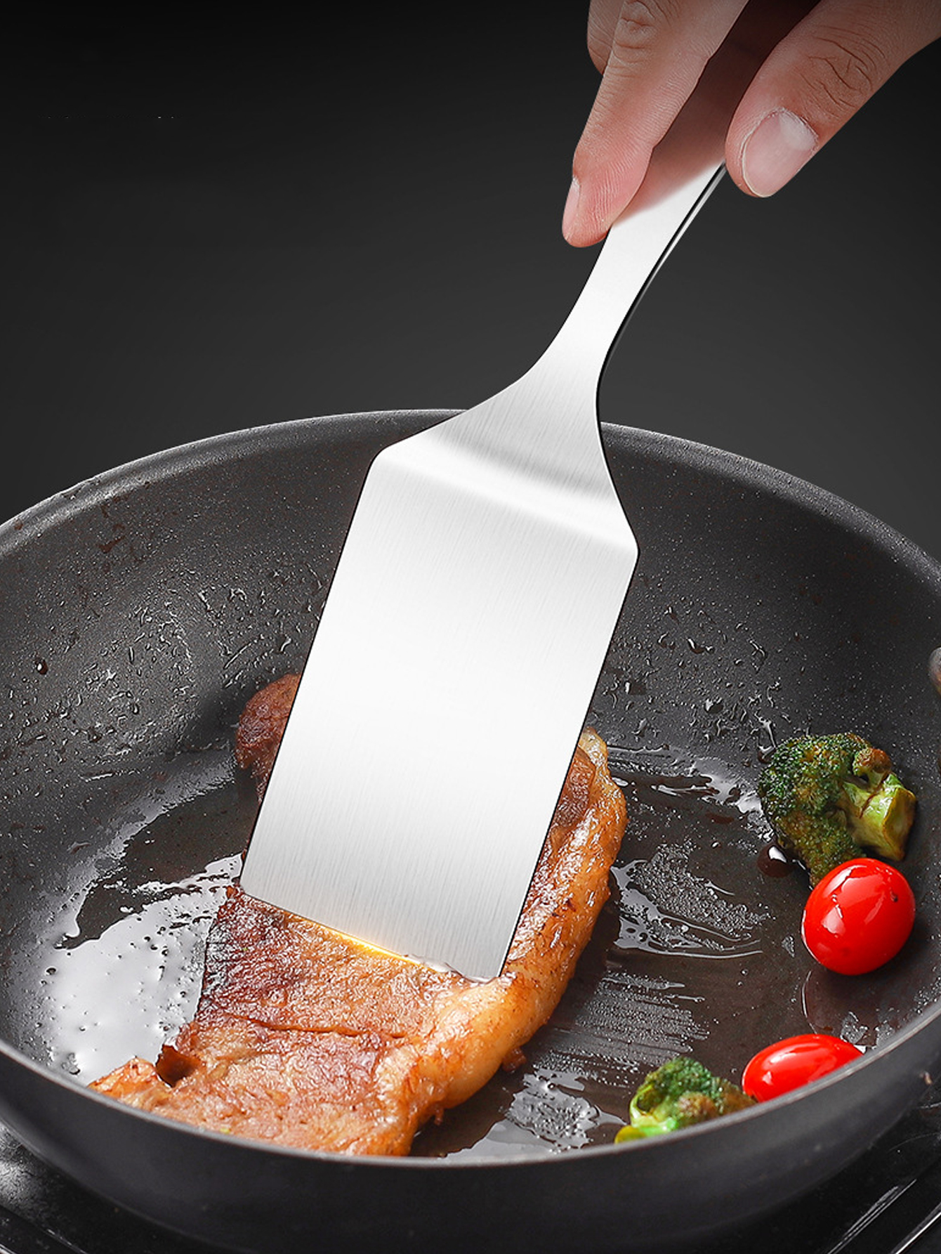 2pc/1pc Small Stainless Steel  - مراجعة Okonomiyaki Spatula وسعره