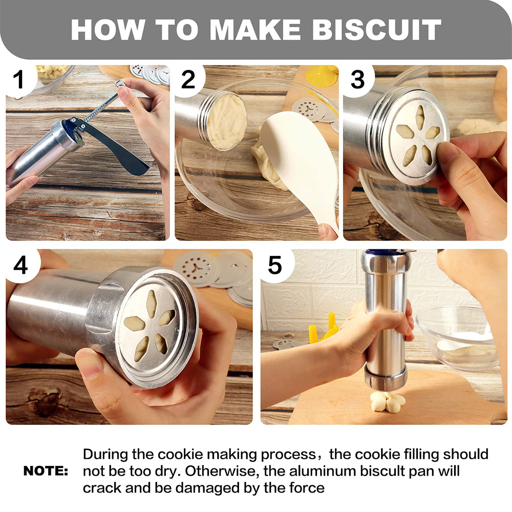 10/20pcs Aluminum Cookie Maker - مراجعة Churros Maker Gun وسعره