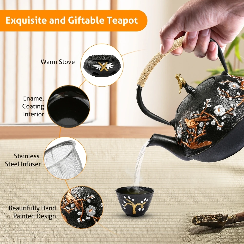 Cast Iron Teapot Set with Alco - مراجعة Cast Iron Corn وسعره