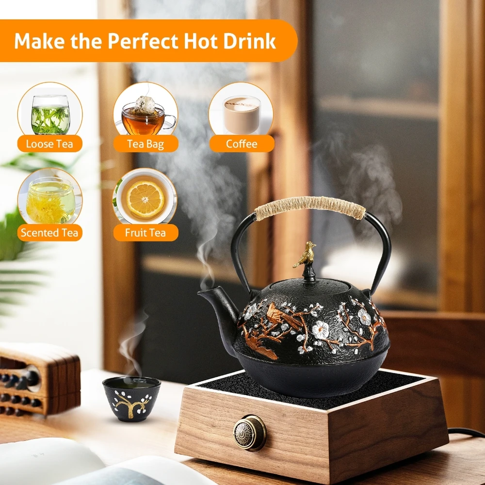 Cast Iron Teapot Set with Alco - مراجعة Cast Iron Corn وسعره