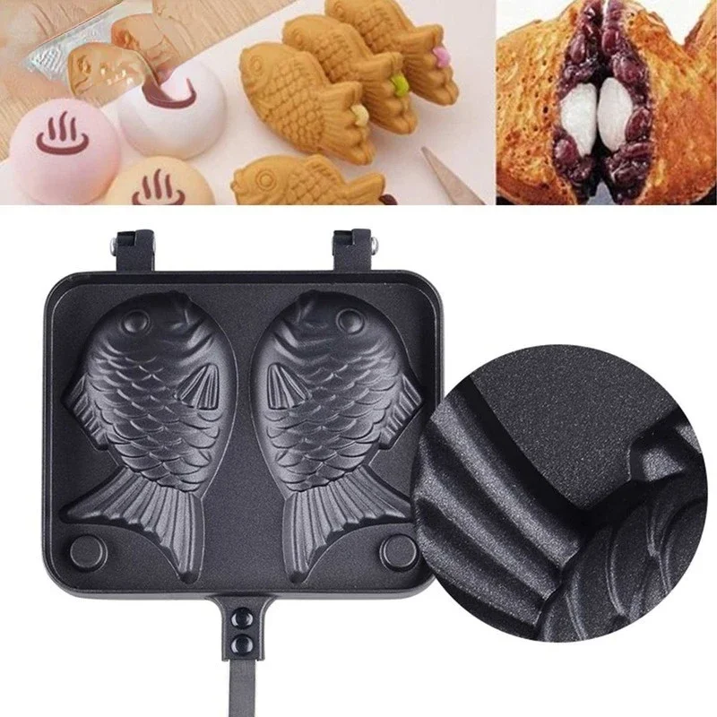 Kitchen Japanese Taiyaki Doubl - مراجعة Egg Waffle Pan وسعره