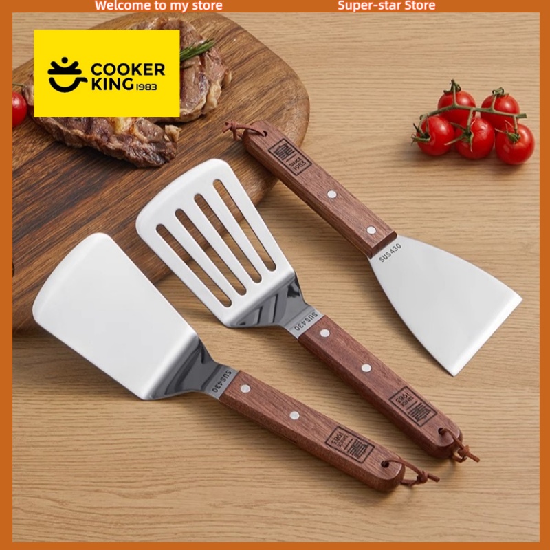 COOKER KING Stainless Steel Sp - مراجعة Okonomiyaki Spatula وسعره