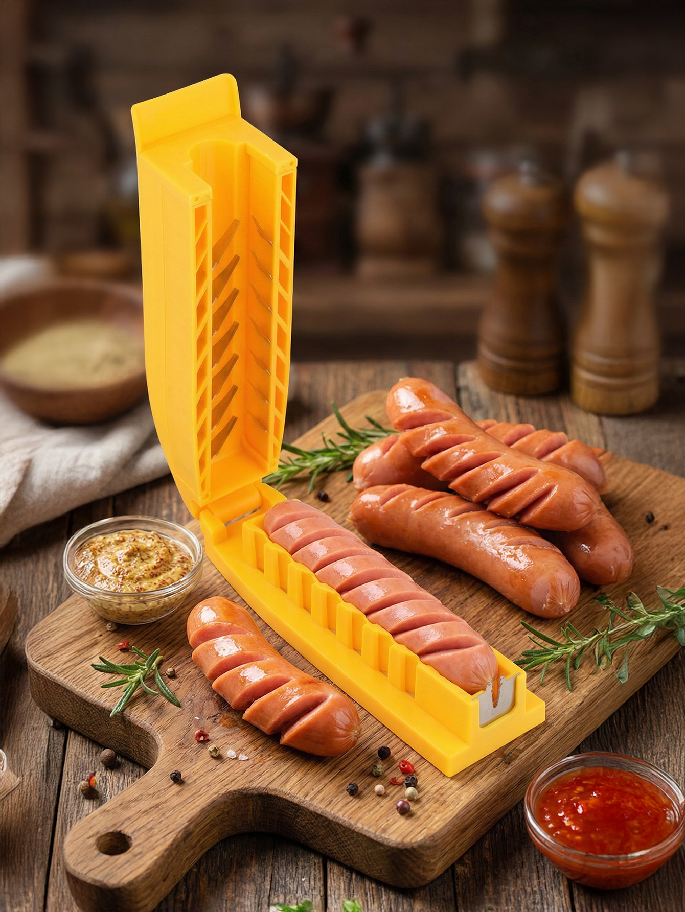 Manual Sausage Slicing Tool Re - مراجعة Hot Dog Press وسعره